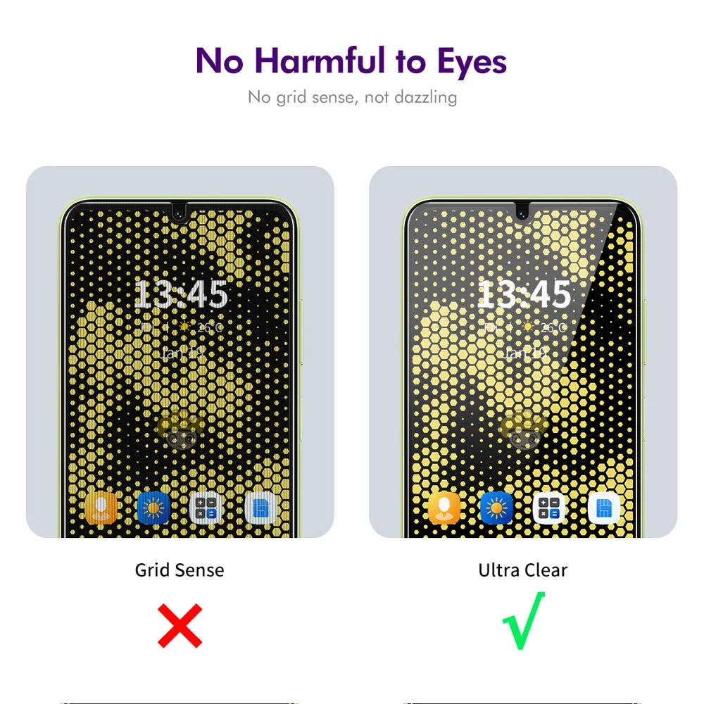ENKAY HAT PRINCE For Samsung Galaxy M06 5G / Galaxy F06 5G Anti-Spy Film  Anti-Glare Screen Protector Tempered Glass - Black - 5