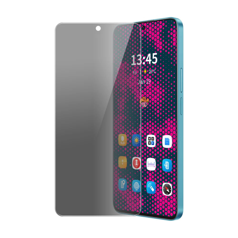 ENKAY HAT PRINCE For Honor X6c 4G Anti-Spy Film  Anti-Glare Screen Protector Tempered Glass - Black - 1