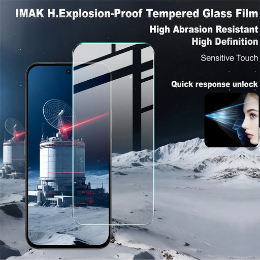 IMAK H Series For Honor X7e 4G / X6c 4G Tempered Glass Screen Protector Shatter-Proof Protection - 2