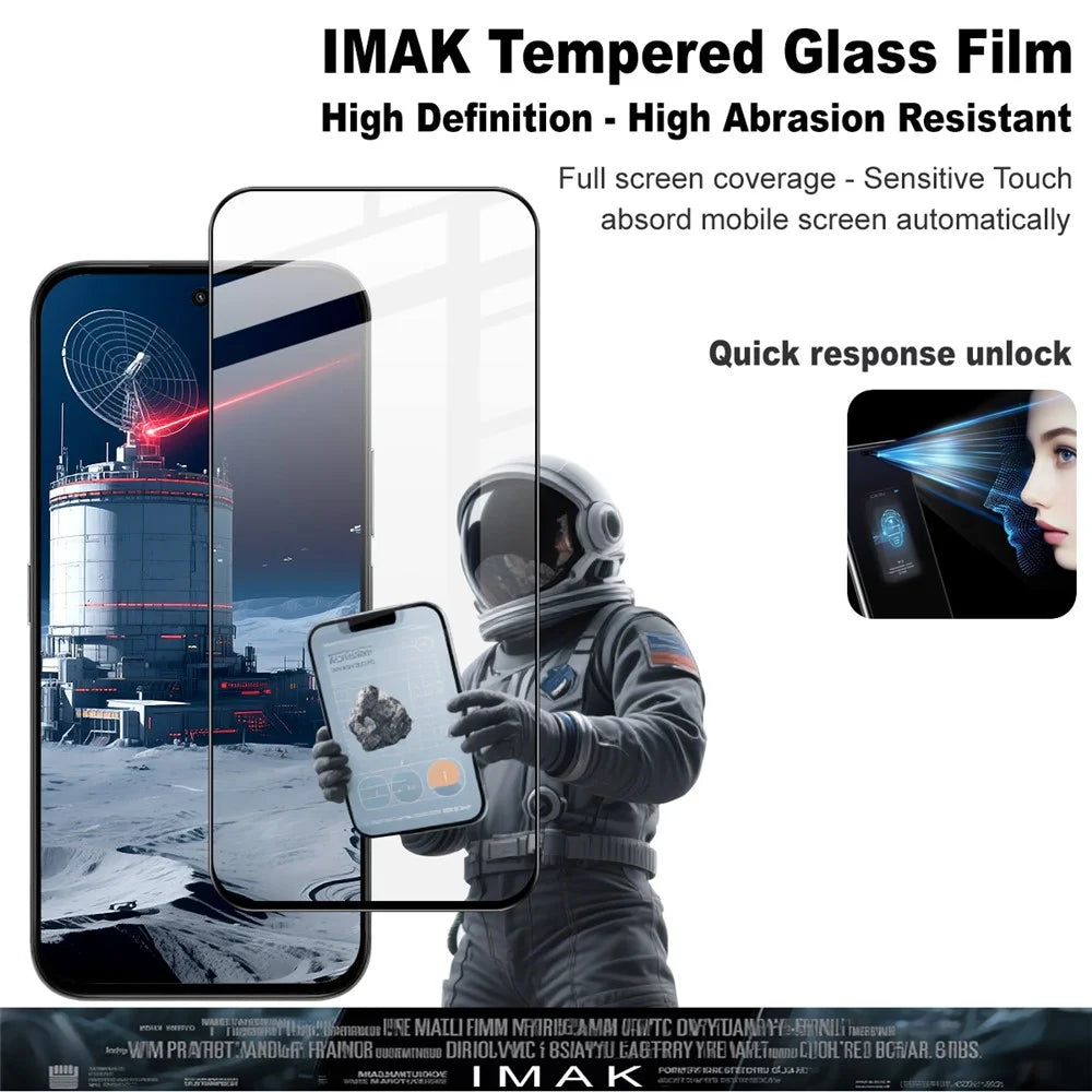 IMAK Pro+ Series For Honor X7e 4G / X6c 4G Tempered Glass Full Screen Protector Sensitive Touch Film - 2