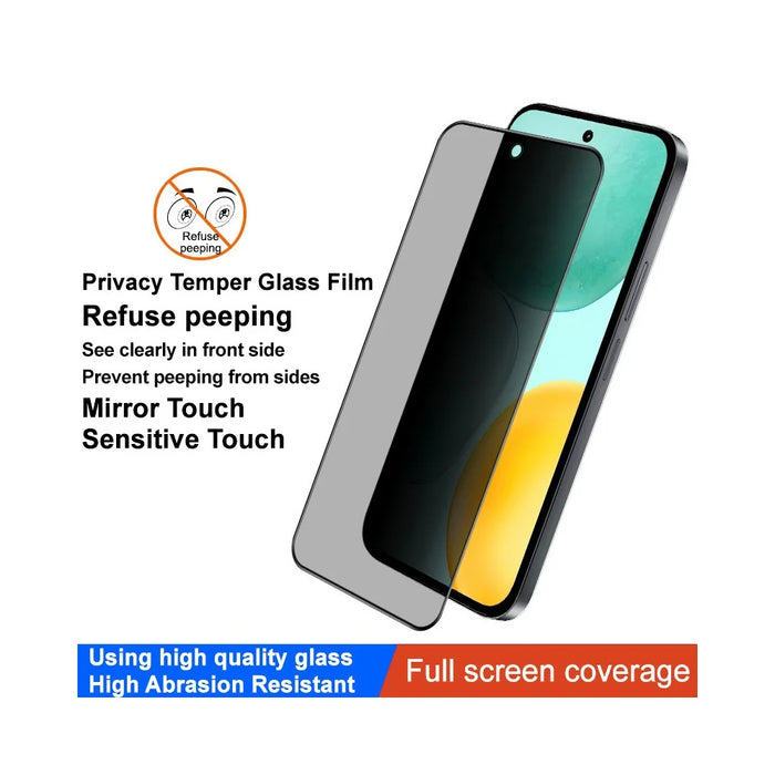 IMAK For Honor X7e 4G / X6c 4G Anti Peep Tempered Glass Screen Protector Full Coverage - 3