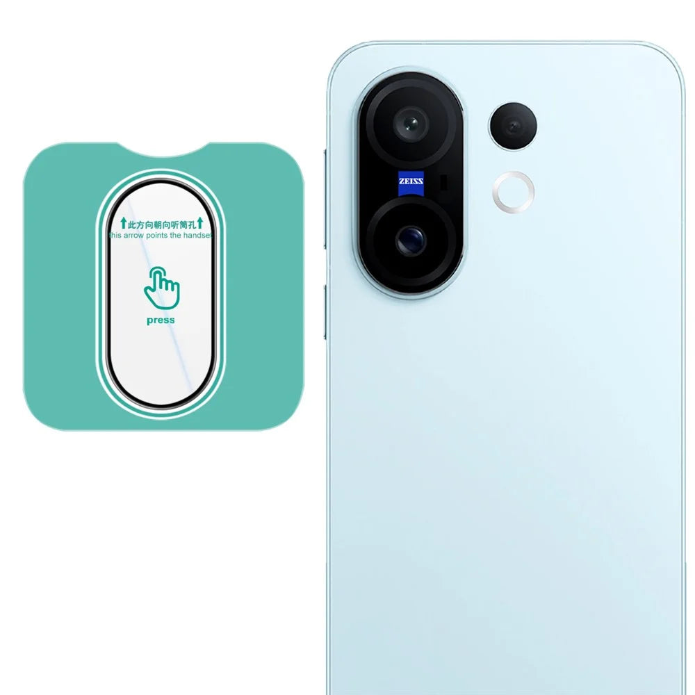 IMAK For vivo X200 FE 5G Tempered Glass Camera Lens Protector with Self Positioning Frame (Black Version) - 1