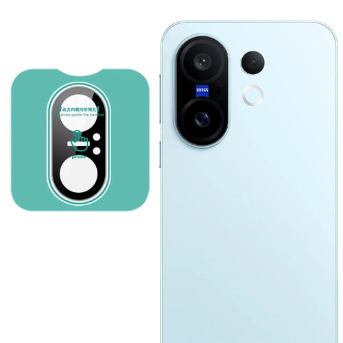 IMAK For vivo X200 FE 5G Tempered Glass Camera Lens Protector with Self Positioning Frame (Black Version) - 1