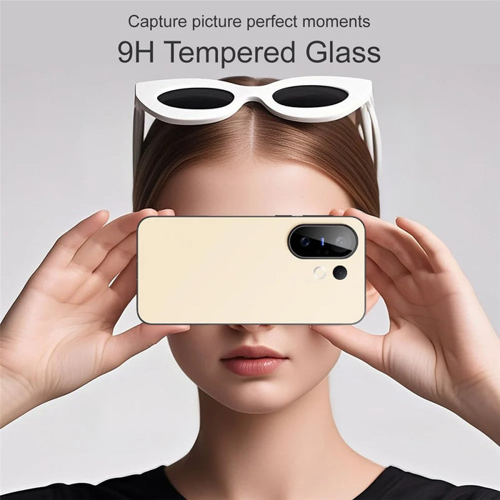 IMAK For vivo X200 FE 5G Tempered Glass Camera Lens Protector with Self Positioning Frame (Black Version) - 3