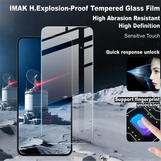 IMAK H Series For Oppo Reno14 F 5G Screen Protector Tempered Glass HD Clear Film (Fingerprint Unlock) - 2