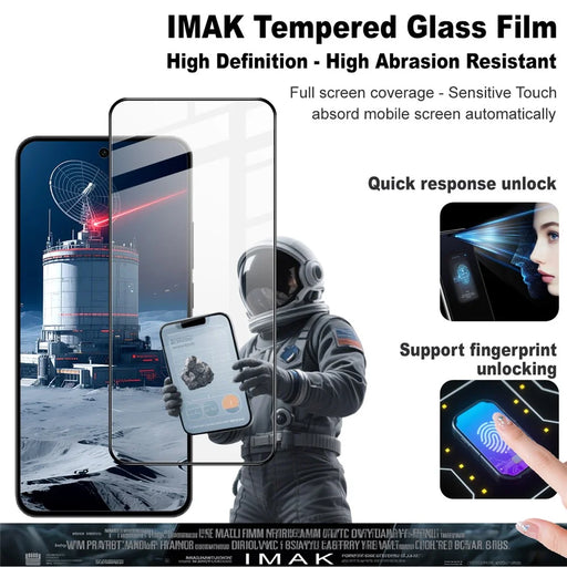 IMAK Pro+ Series For Oppo Reno14 F 5G Screen Protector Full Coverage Tempered Glass Film (Fingerprint Unlock) - 2