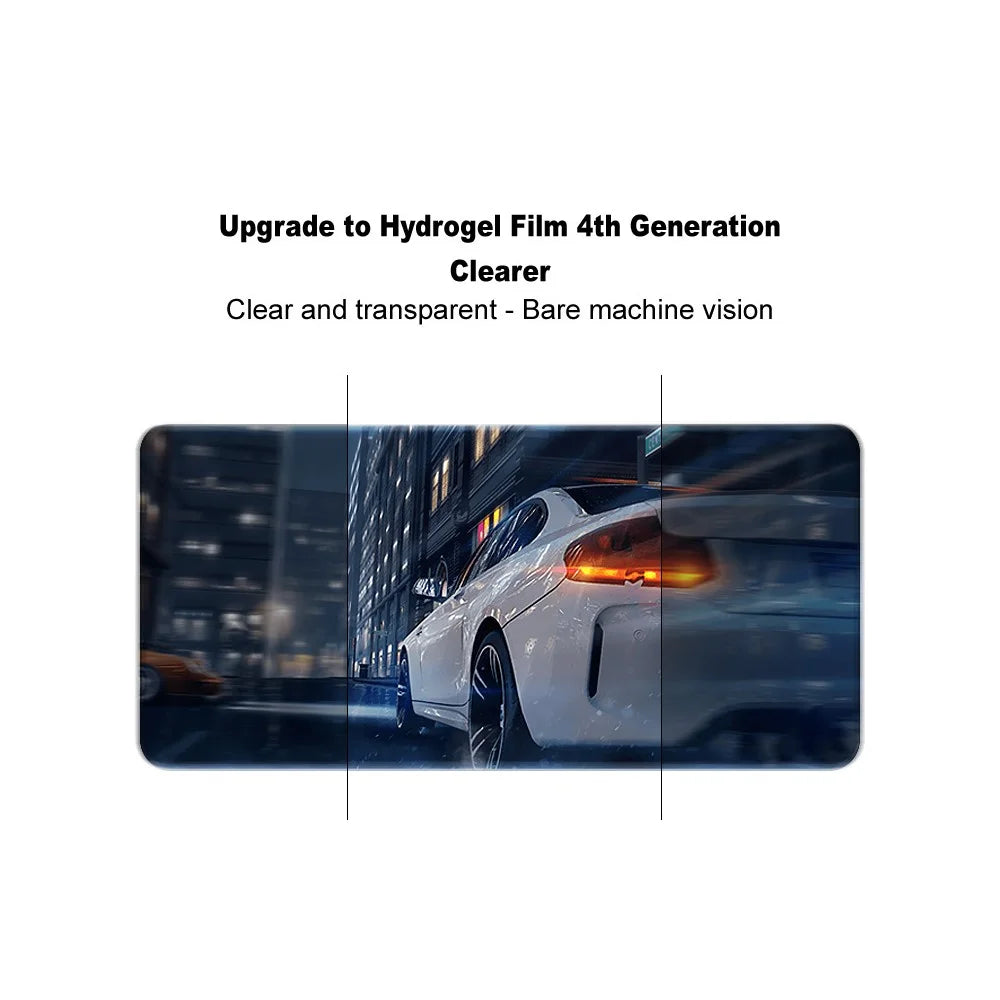 IMAK Hydrogel Film 4th For Oppo Reno14 F 5G Screen Protector Ultra Clear Soft TPU Film (Fingerprint Unlock) - Transparent - 4