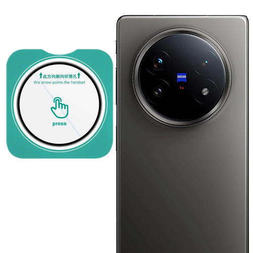 IMAK For vivo X Fold5 5G Tempered Glass Camera Lens Protector with Self Positioning Frame (Black Version) - 1