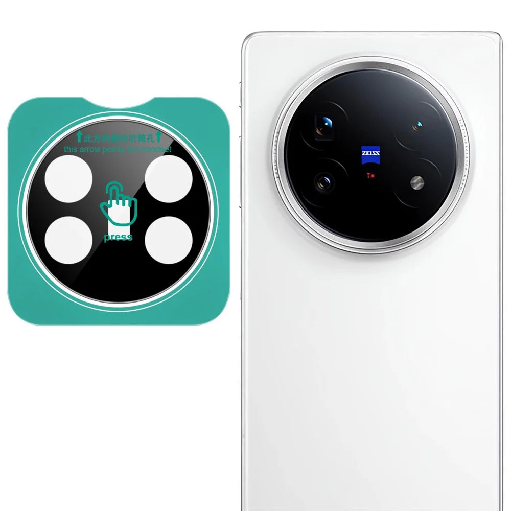 IMAK For vivo X Fold5 5G Tempered Glass Camera Lens Protector with Self Positioning Frame (Black Version) - 1