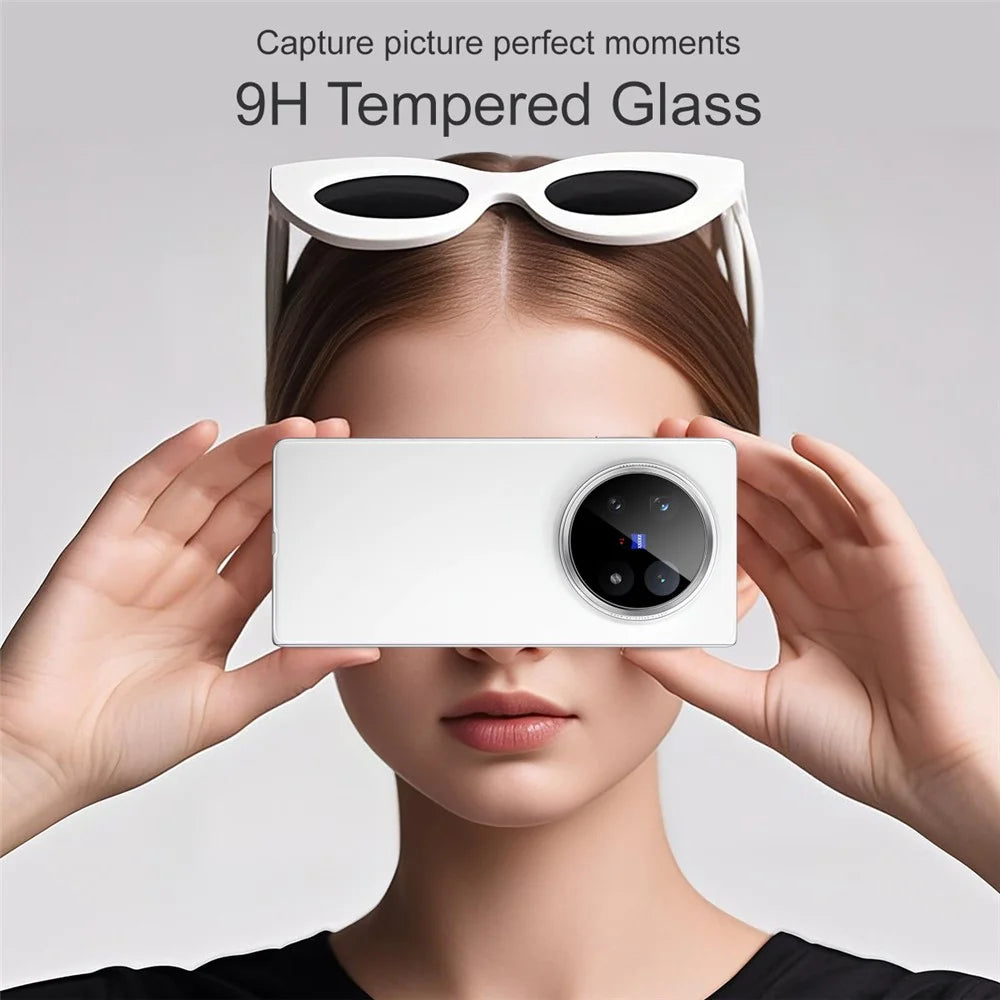 IMAK For vivo X Fold5 5G Tempered Glass Camera Lens Protector with Self Positioning Frame (Black Version) - 3