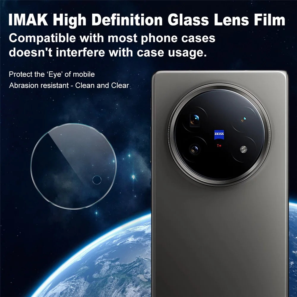 IMAK For vivo X Fold5 5G Camera Lens Protector HD Tempered Glass Rear Lens Film (Downsize Version) - 2