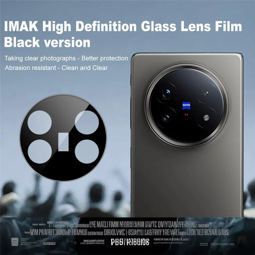 IMAK For vivo X Fold5 5G Camera Lens Protector Tempered Glass HD Clear Lens Film (Black Version) - 2