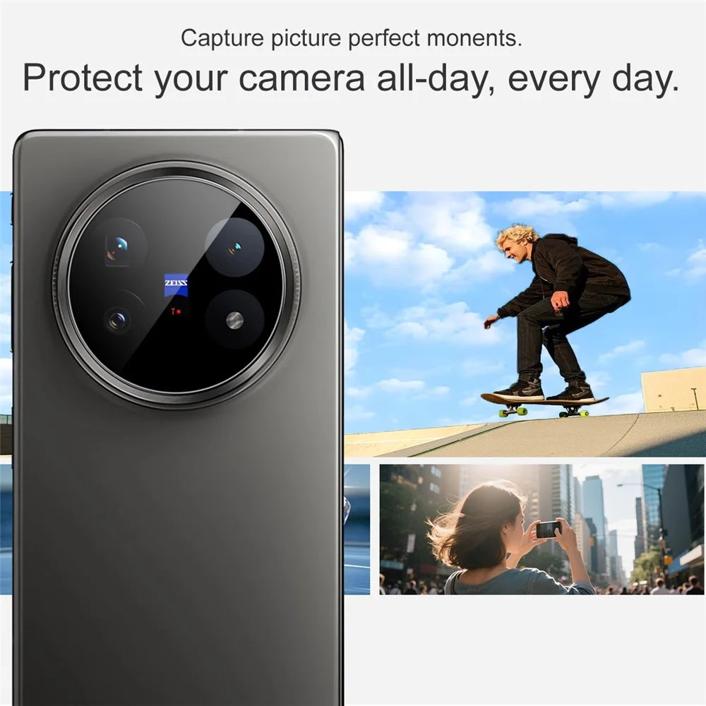 IMAK For vivo X Fold5 5G Camera Lens Protector Tempered Glass HD Clear Lens Film (Black Version) - 5