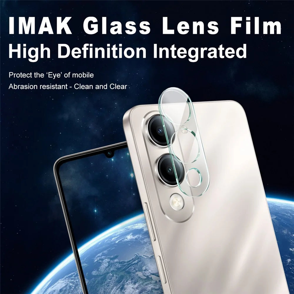 IMAK Tempered Glass Lens Film for vivo T4 Lite 5G / Y29s 5G / Y04 4G / Y19 5G / iQOO Z10 Lite 5G Camera Lens Protector + Acrylic Lens Cap - 2