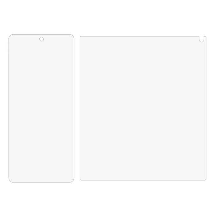 1 Set For vivo X Fold5 5G Screen Protector Inside + Front Cover Clear TPU Film - 2