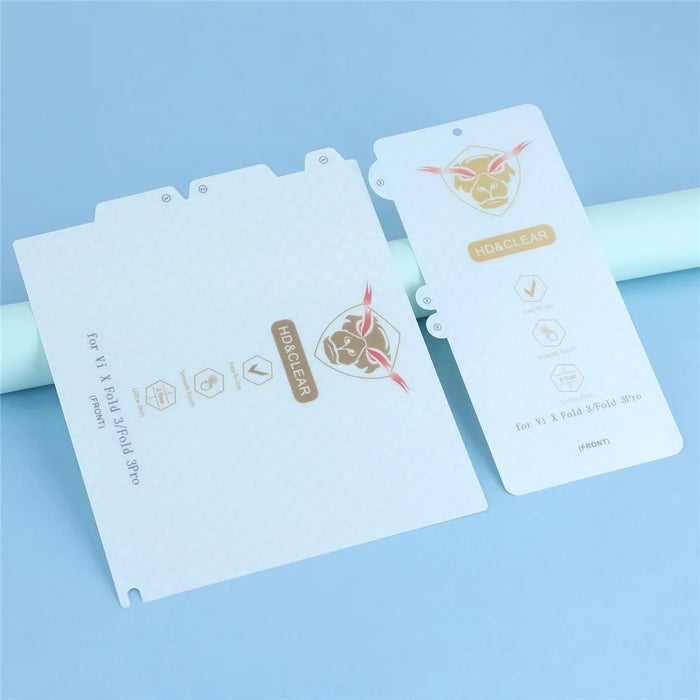 1 Set For vivo X Fold5 5G Screen Protector Inside + Front Cover Clear TPU Film - 4
