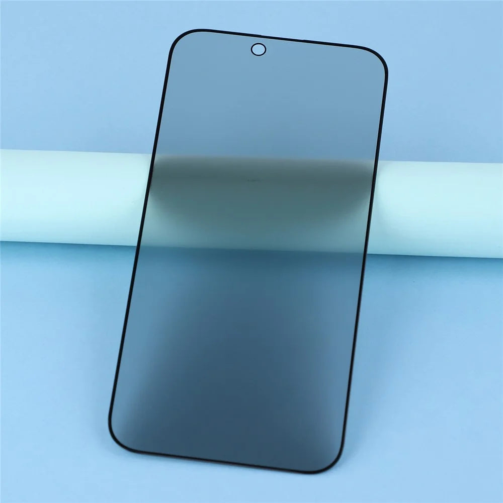 For iPhone Air Anti-spy Screen Protector Full Glue Bright Silk Printing Edge Matte Full Cover Tempered Glass Film - 3