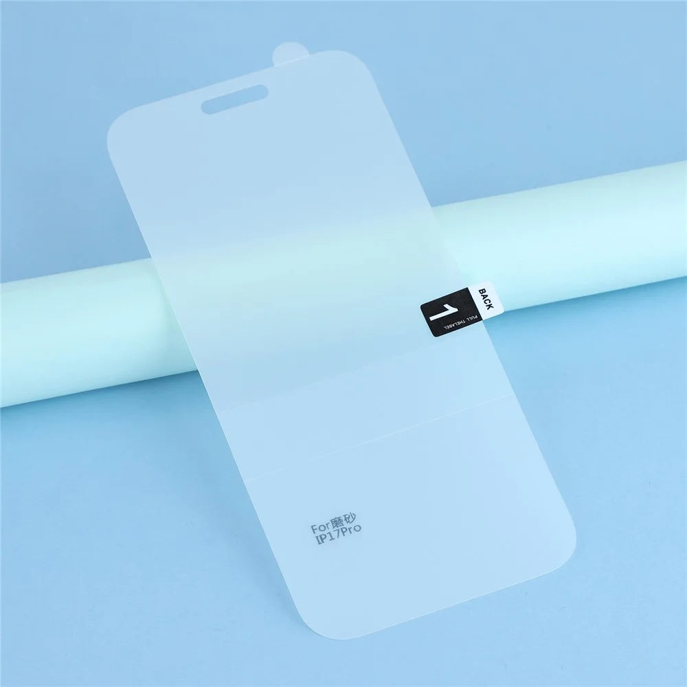 For iPhone 17 Pro Screen Protector Matte Full Coverage PET Screen Hydrogel Film - 4