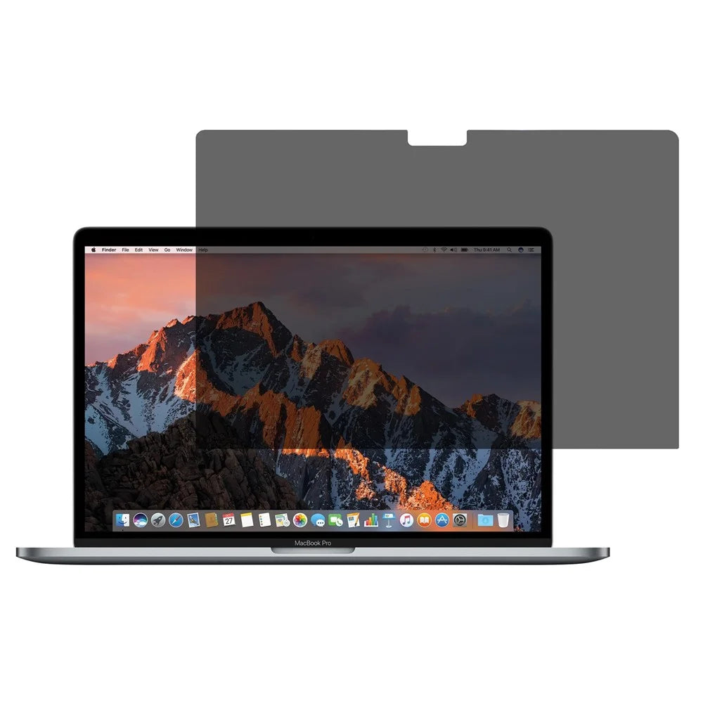 Privacy Screen Protector for MacBook Pro 15 inch (2018) / (2016) / A1707 / A1990 Straight Edge Full Screen Tempered Glass Film - 1