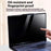 295 x 166mm Privacy Screen Protector for 13.3 inch 16:9 Laptops Matte Anti Fingerprint Soft Film - 6