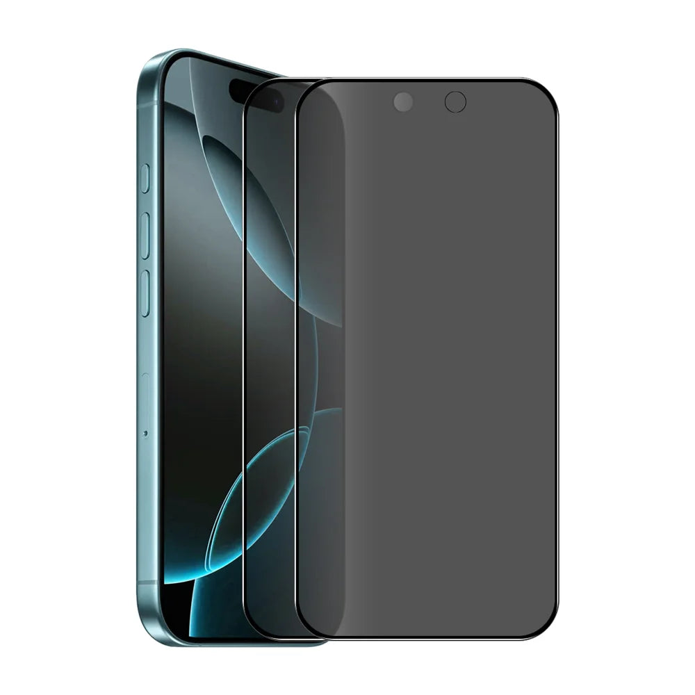 ENKAY HAT PRINCE For iPhone 17 2Pcs Privacy Screen Protector  28-degree Anti-Spy Tempered Glass - Black - 1