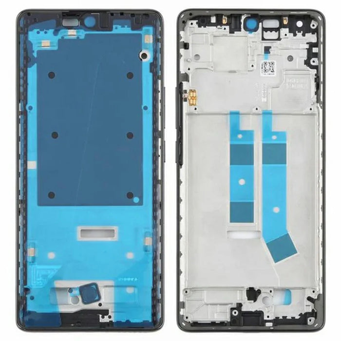 For Xiaomi Redmi Note 14 Pro 4G OEM Middle Plate Frame Repair Part (A-Side) (Without Logo) - Black - 1