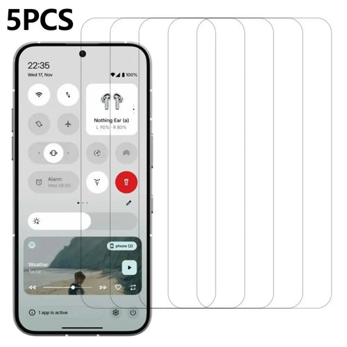 5Pcs For Nothing Phone (3) 5G Front Screen Protector 0.3mm 2.5D Tempered Glass Clear Film - 1