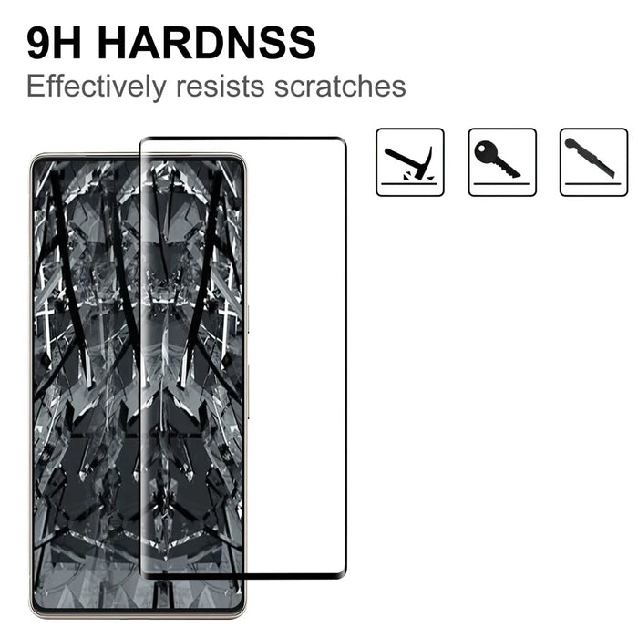 Anti-explosion Screen Protector For Google Pixel 7 Pro 5G, 3D Curved Side Glue Tempered Glass Film - 3