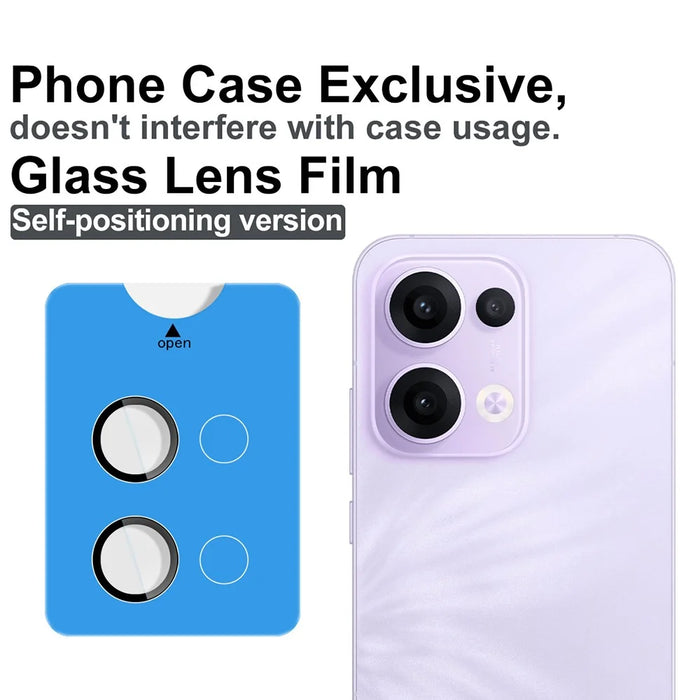 IMAK For Oppo Reno13 5G (Global) Tempered Glass Camera Lens Protector with Self Positioning Frame (Complete Covering) - 2
