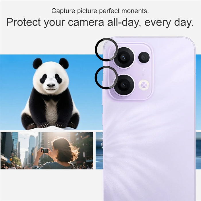 IMAK For Oppo Reno13 5G (Global) Tempered Glass Camera Lens Protector with Self Positioning Frame (Complete Covering) - 4