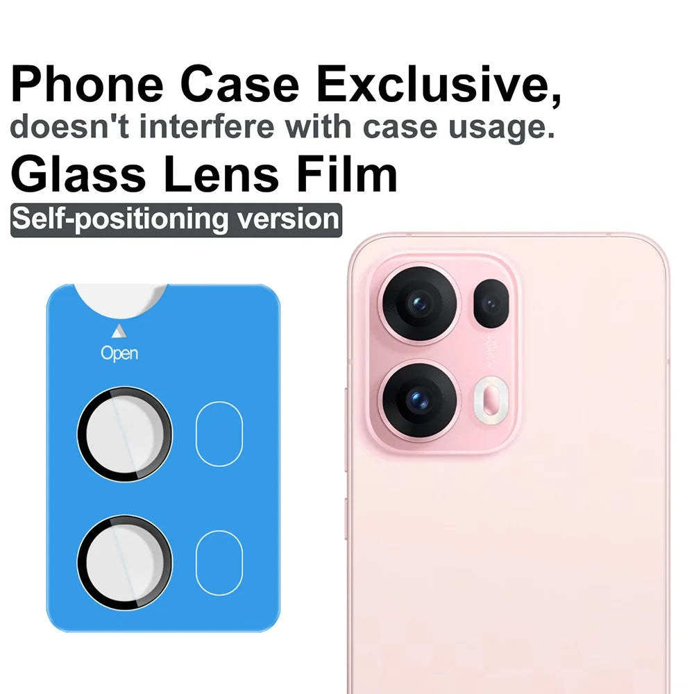 IMAK For Oppo Reno13 Pro 5G Tempered Glass Camera Lens Protector with Self Positioning Frame (Complete Covering) - 2