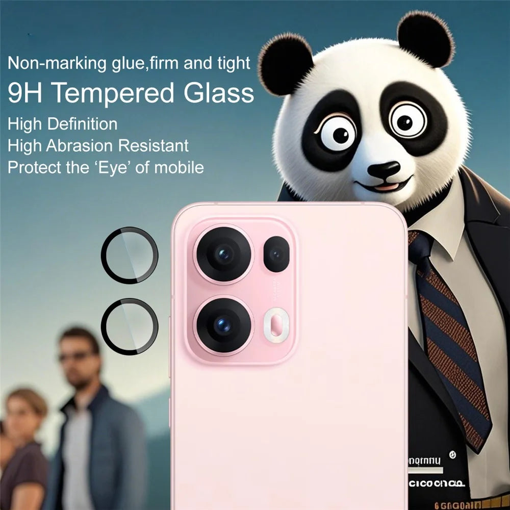 IMAK For Oppo Reno13 Pro 5G Tempered Glass Camera Lens Protector with Self Positioning Frame (Complete Covering) - 3