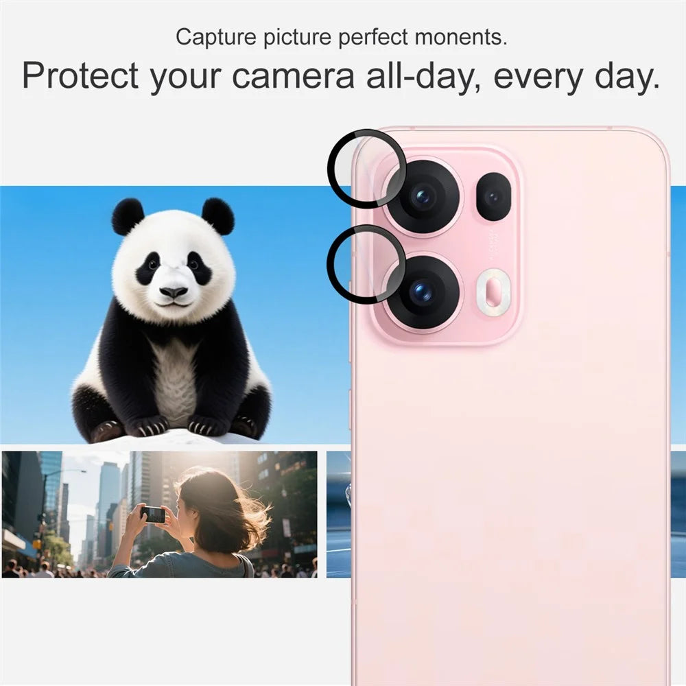 IMAK For Oppo Reno13 Pro 5G Tempered Glass Camera Lens Protector with Self Positioning Frame (Complete Covering) - 4