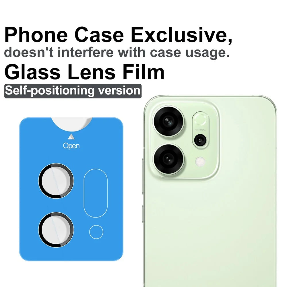 IMAK For Oppo Reno14 5G (Global) Tempered Glass Camera Lens Protector with Self Positioning Frame (Complete Covering) - 2