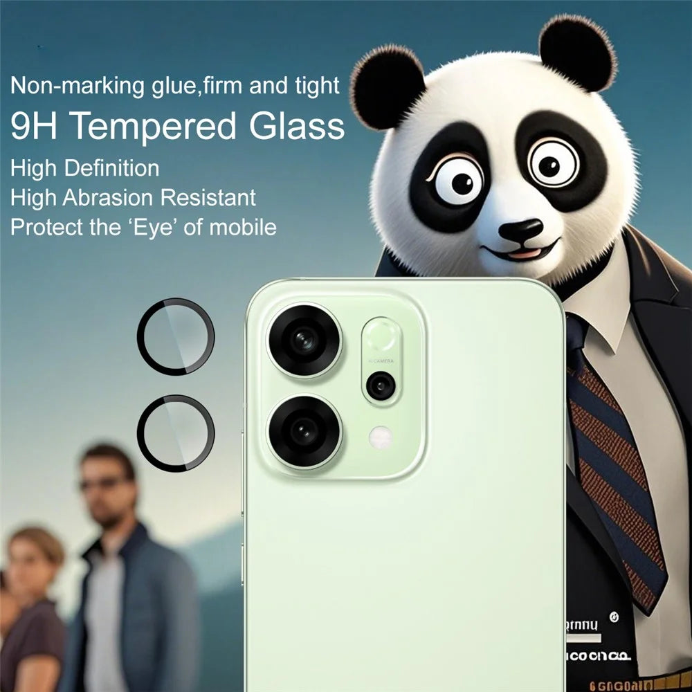 IMAK For Oppo Reno14 5G (Global) Tempered Glass Camera Lens Protector with Self Positioning Frame (Complete Covering) - 3
