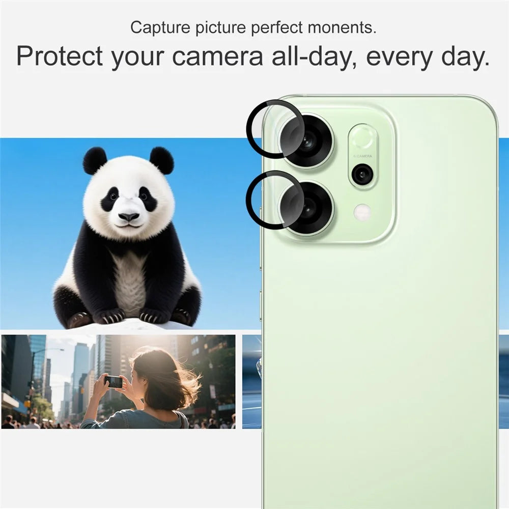 IMAK For Oppo Reno14 5G (Global) Tempered Glass Camera Lens Protector with Self Positioning Frame (Complete Covering) - 4