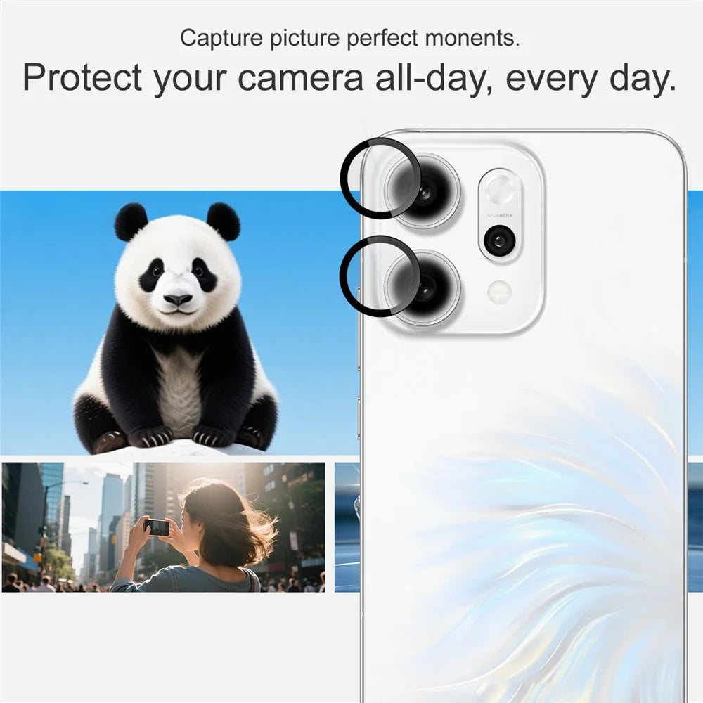 IMAK For Oppo Reno14 Pro 5G (Global) Tempered Glass Camera Lens Protector with Self Positioning Frame (Complete Covering) - 4