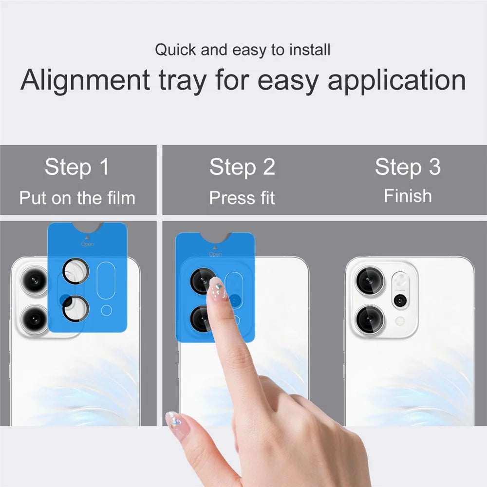 IMAK For Oppo Reno14 Pro 5G (Global) Tempered Glass Camera Lens Protector with Self Positioning Frame (Complete Covering) - 6