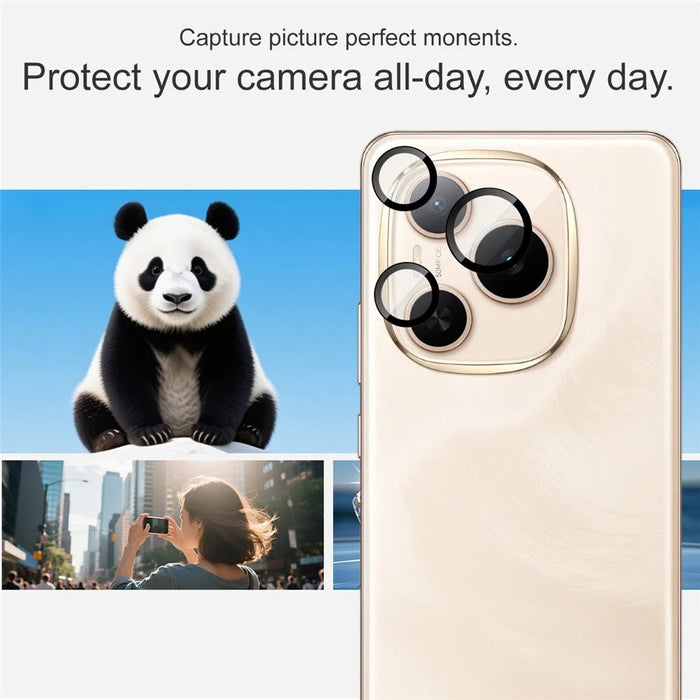 IMAK For Honor Power 5G Tempered Glass Camera Lens Protector with Self Positioning Frame (Complete Covering) - 4