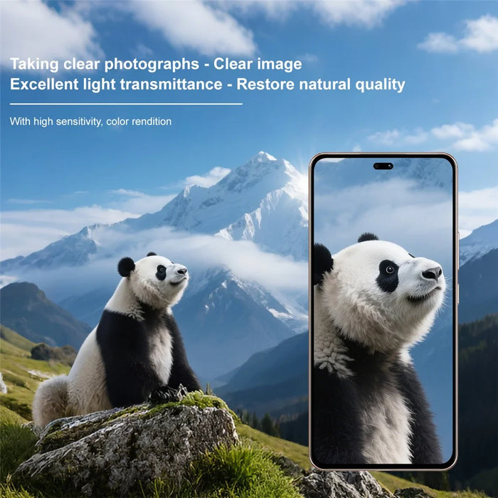 IMAK For Honor Power 5G Tempered Glass Camera Lens Protector with Self Positioning Frame (Complete Covering) - 5