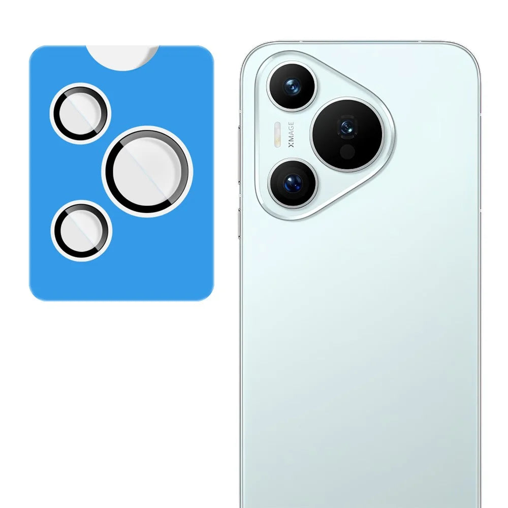 IMAK For Huawei Pura 70 Tempered Glass Camera Lens Protector with Self Positioning Frame (Complete Covering) - 1