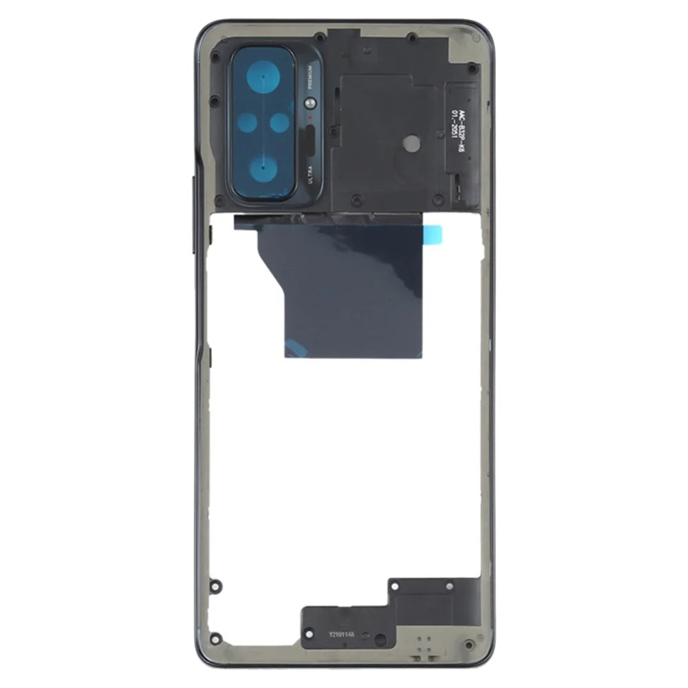 For Xiaomi Redmi Note 10 Pro 4G (Global) / Note 10 Pro 4G / Note 10 Pro Max 4G Middle Plate Replacement Part (without Logo) - Black - 1