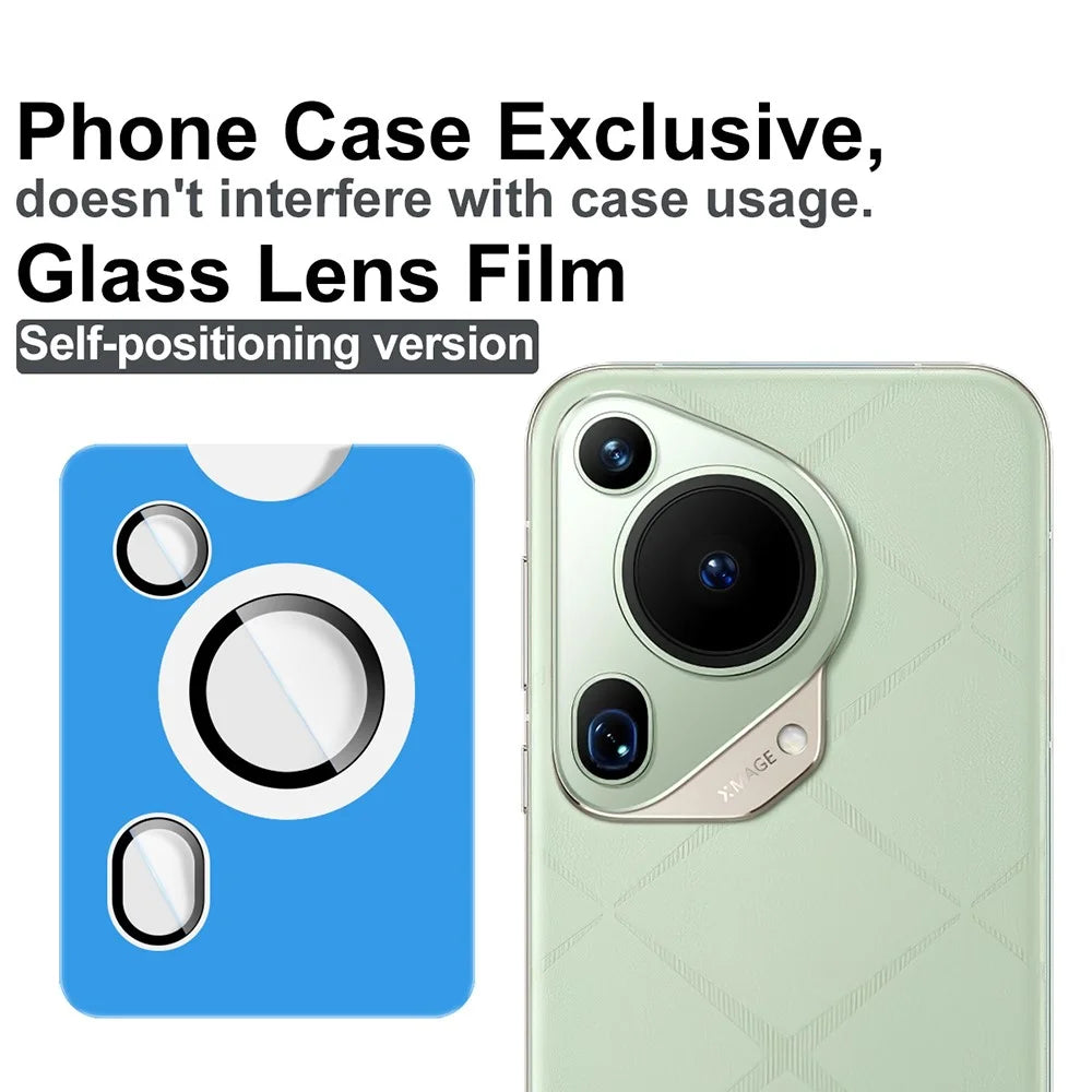 IMAK For Huawei Pura 70 Ultra Tempered Glass Camera Lens Protector with Self Positioning Frame (Complete Covering) - 2