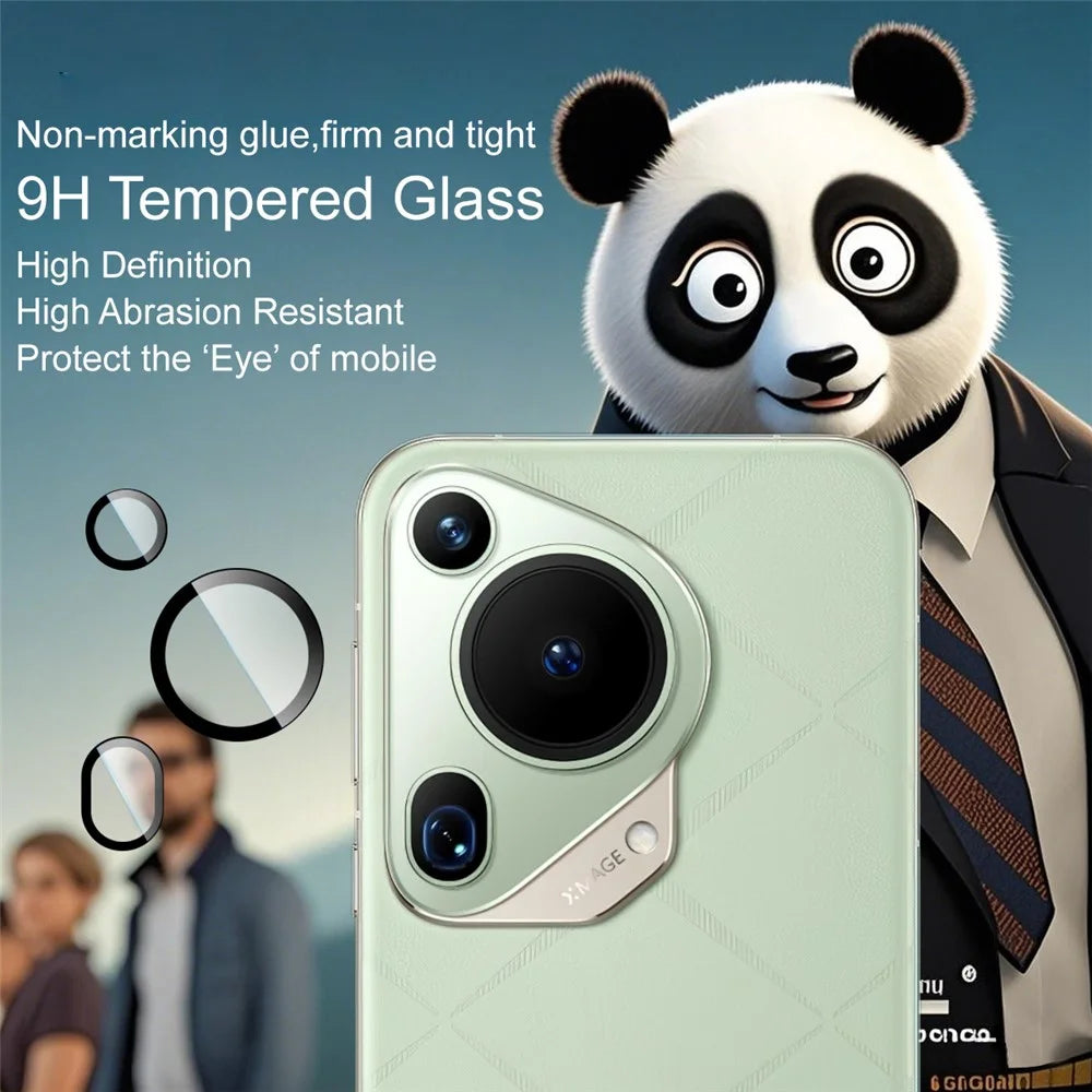 IMAK For Huawei Pura 70 Ultra Tempered Glass Camera Lens Protector with Self Positioning Frame (Complete Covering) - 3