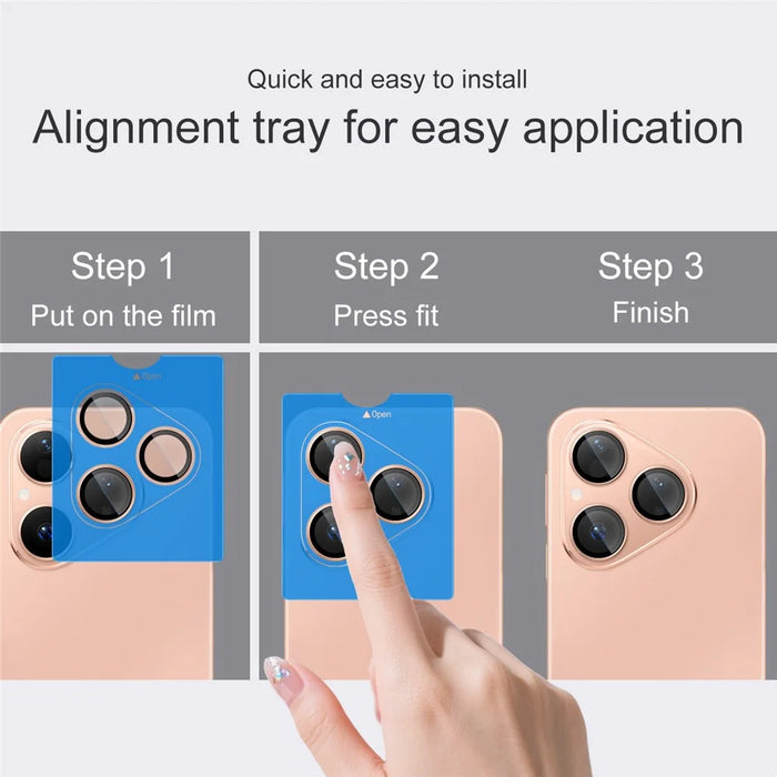 IMAK For Huawei Pura 80 Tempered Glass Camera Lens Protector with Self Positioning Frame (Complete Covering) - 6