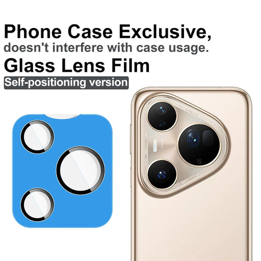 IMAK For Huawei Pura 80 Ultra Tempered Glass Camera Lens Protector with Self Positioning Frame (Complete Covering) - 2