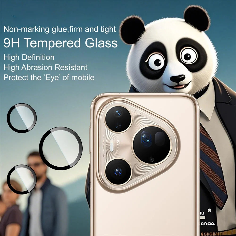 IMAK For Huawei Pura 80 Ultra Tempered Glass Camera Lens Protector with Self Positioning Frame (Complete Covering) - 3