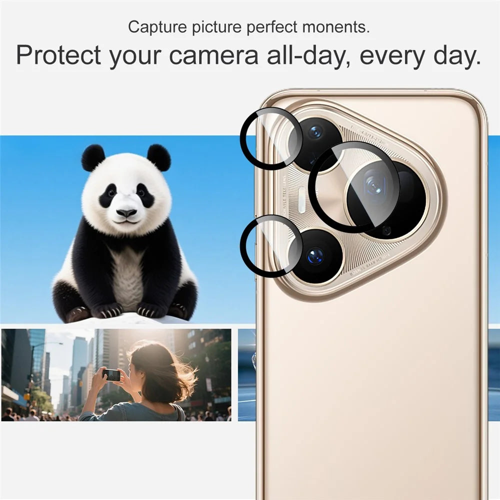 IMAK For Huawei Pura 80 Ultra Tempered Glass Camera Lens Protector with Self Positioning Frame (Complete Covering) - 4