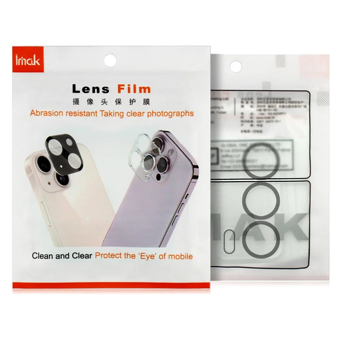 IMAK For iPhone 14 Pro / 14 Pro Max Tempered Glass Camera Lens Protector with Self Positioning Frame (Complete Covering) - 7