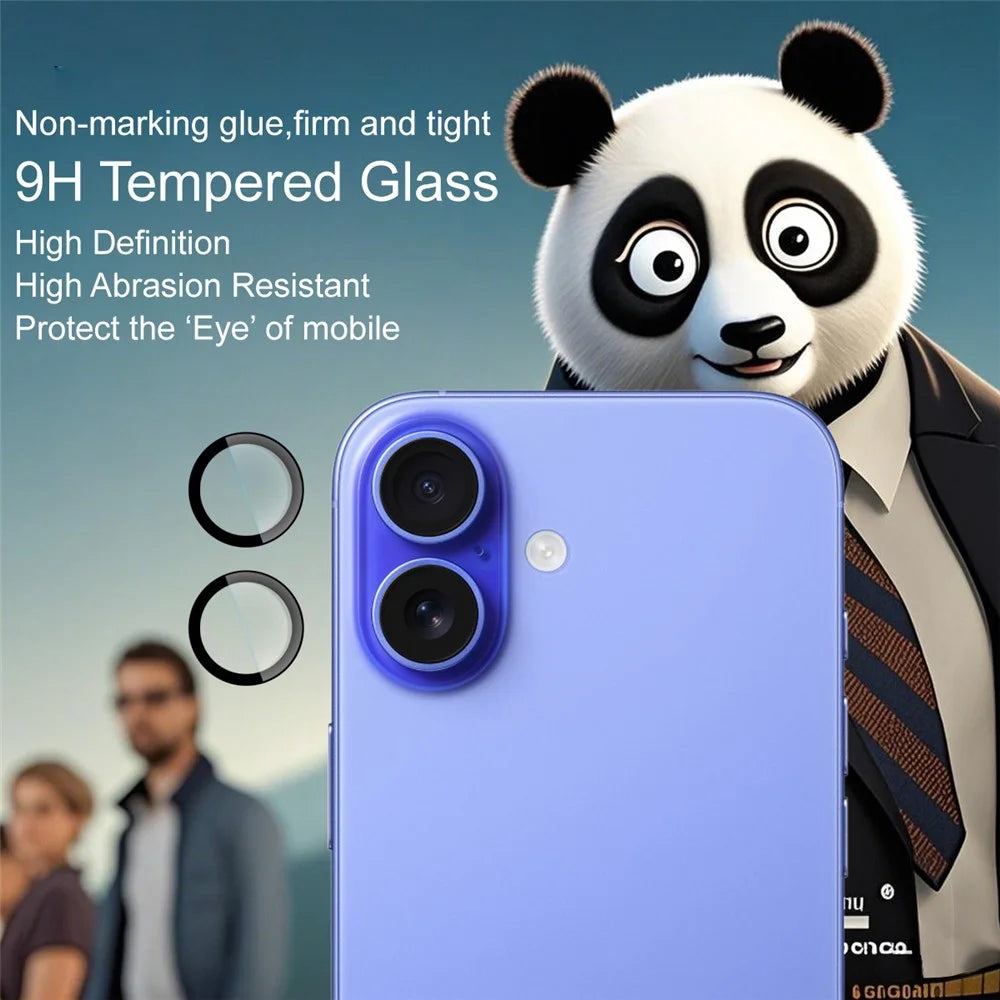 IMAK For iPhone 17 Tempered Glass Camera Lens Protector with Self Positioning Frame (Complete Covering) - 3